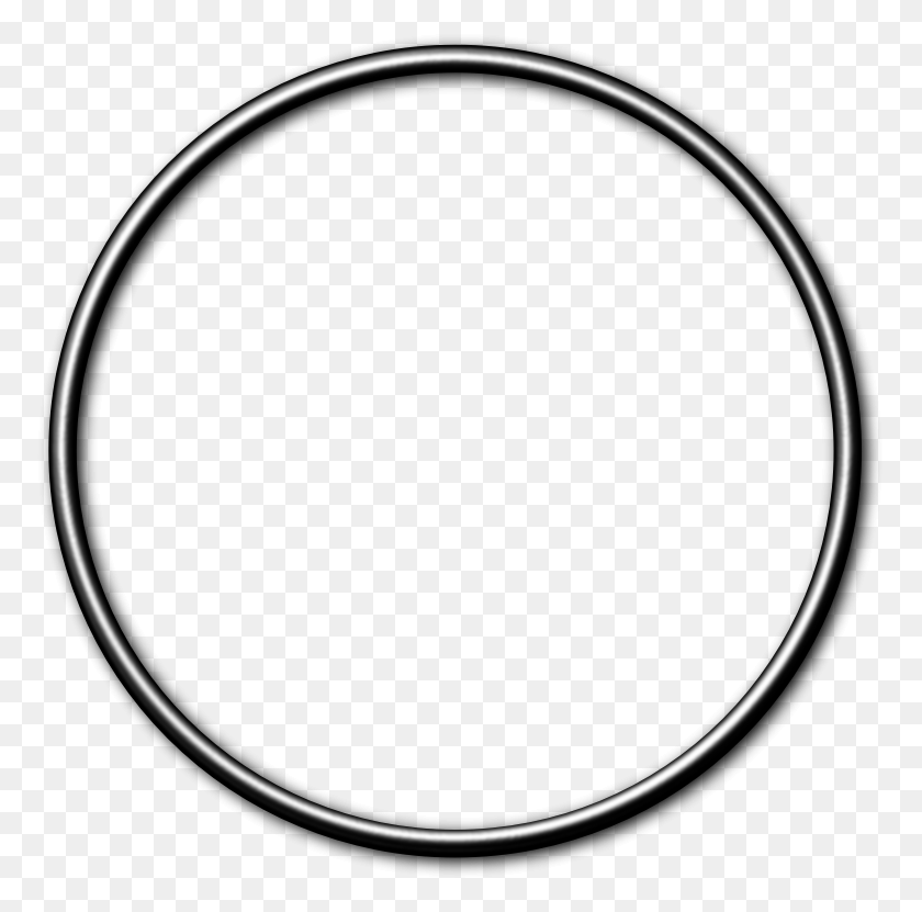 771x771 Clipart - Silver Circle PNG