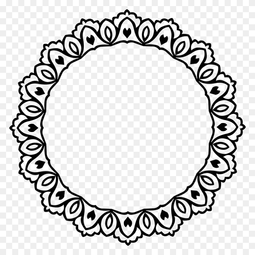 782x782 Clipart - Silver Frame PNG