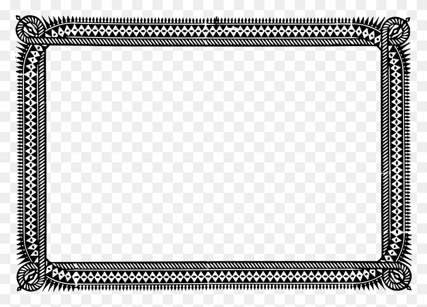 2400x1678 Clipart - Simple Border PNG