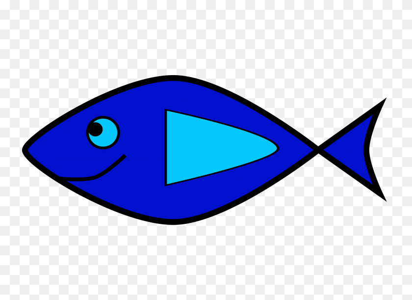 2400x1697 Clipart - Simple Fish Clipart