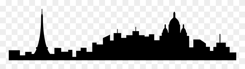 2400x545 Clipart - Skyline PNG