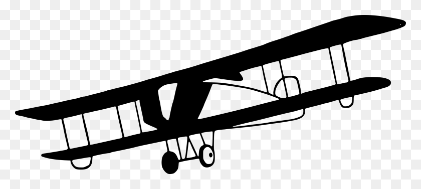 2400x982 Clipart - Small Plane Clipart