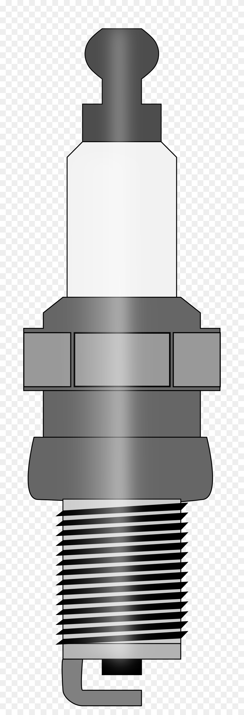 680x2400 Clipart - Spark Plug Clip Art