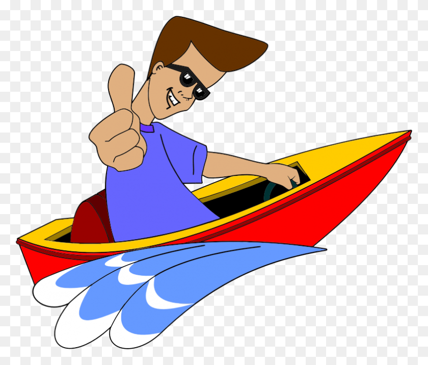 784x660 Clipart - Speed Boat Clipart