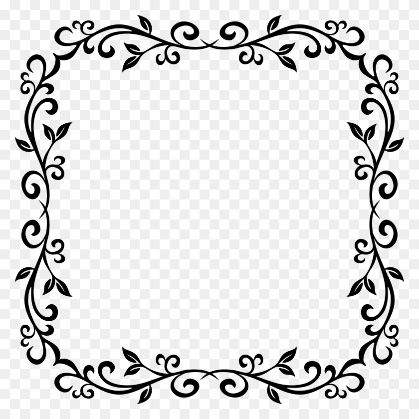 2400x2400 Clipart - Square Frame PNG