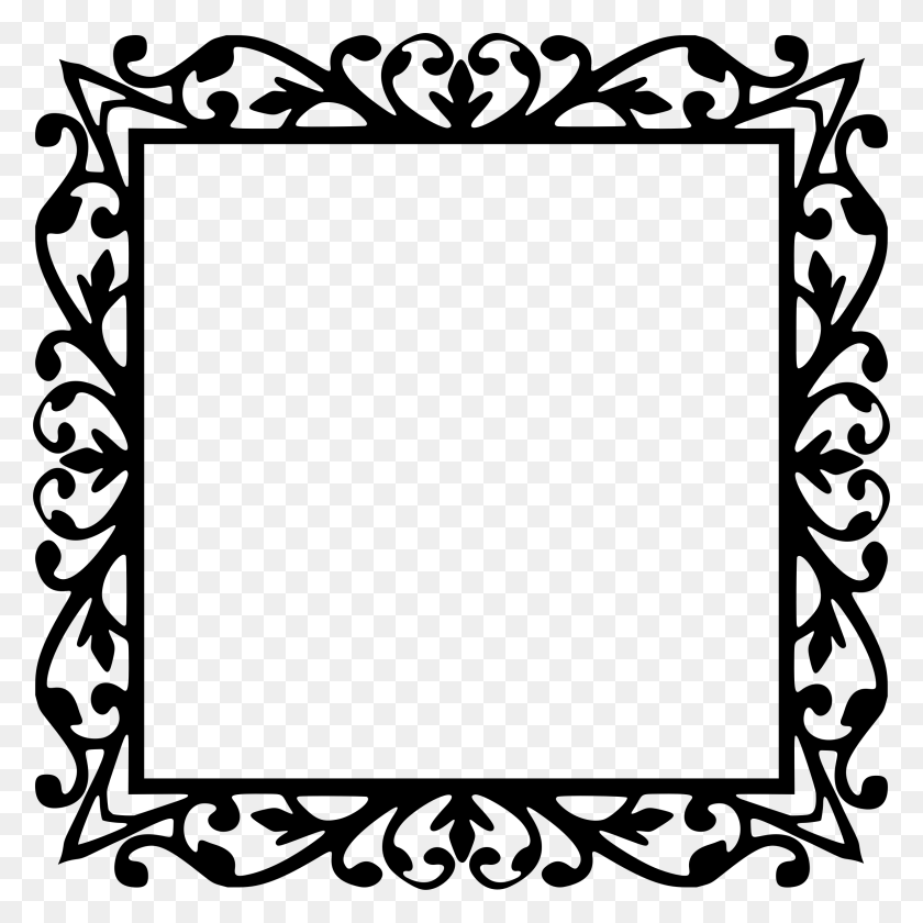 2375x2376 Clipart - Square Frame PNG