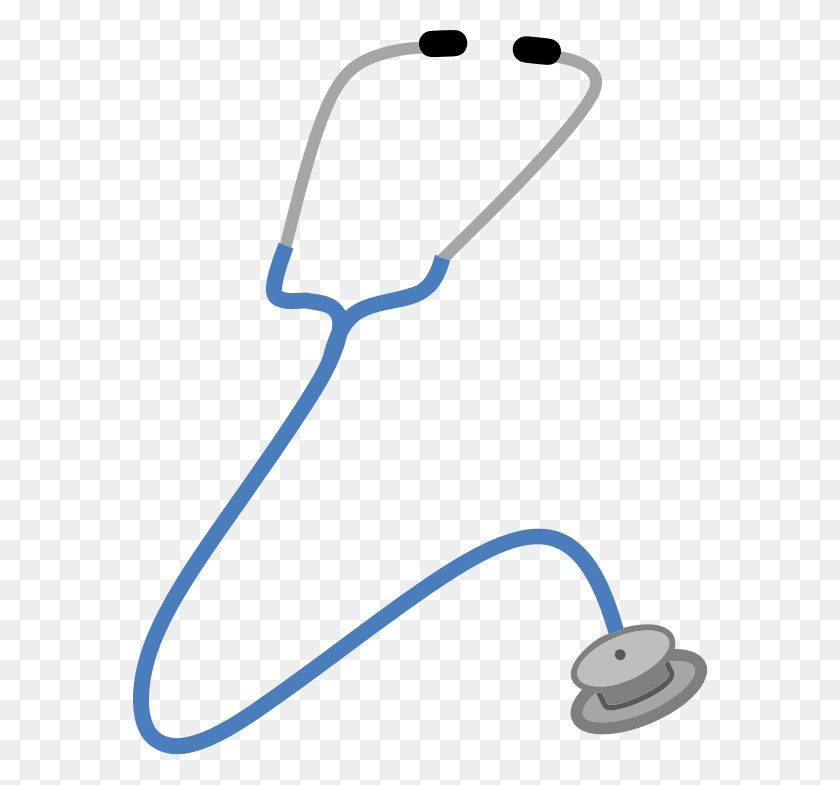 576x725 Clipart - Stethoscope PNG