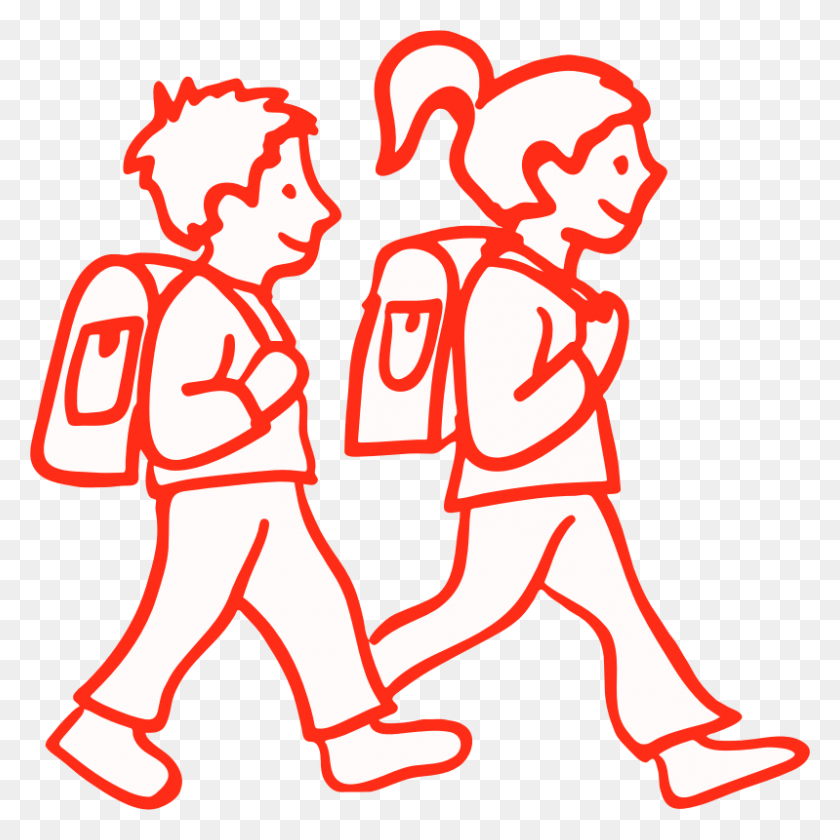 799x800 Clipart - Students In Line Clipart