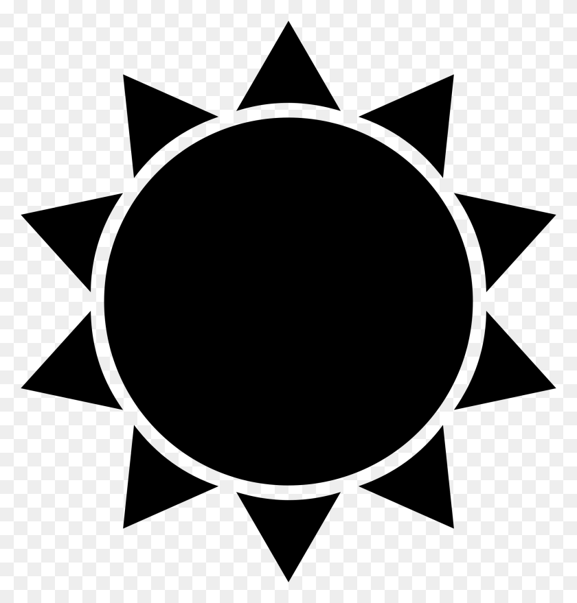 2146x2256 Clipart - Sun Silhouette PNG