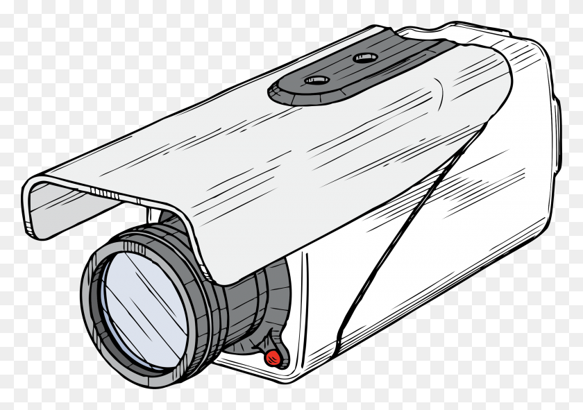 2400x1636 Clipart - Surveillance Camera Clipart