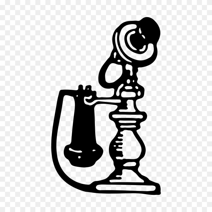 800x800 Clipart - Telephone Clipart Black And White