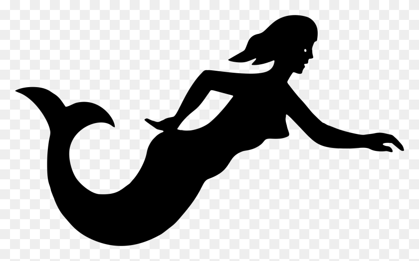 2274x1354 Clipart - Mermaid Black And White Clipart