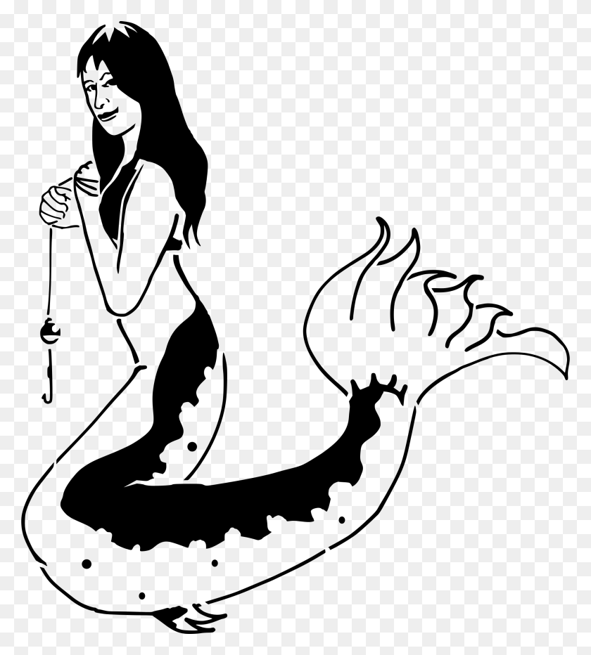 2146x2400 Clipart - Mermaid Clip Art