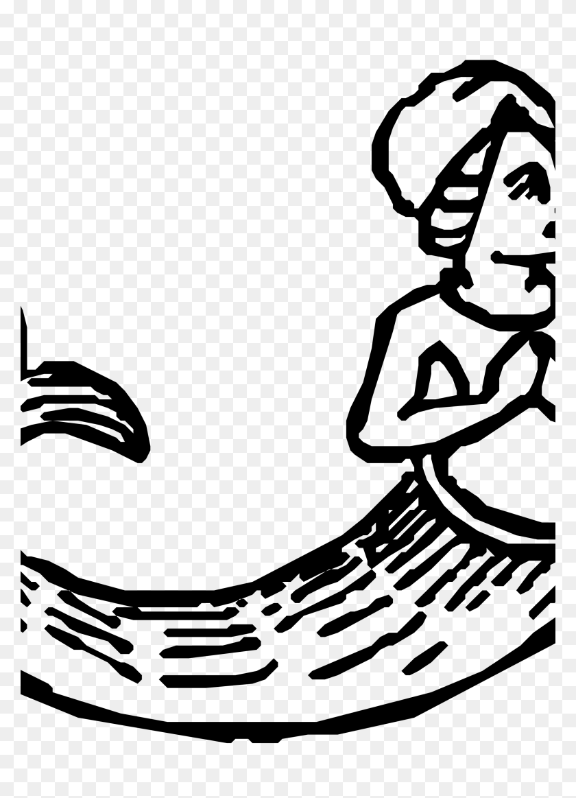 2400x3394 Clipart - Mermaid Clip Art