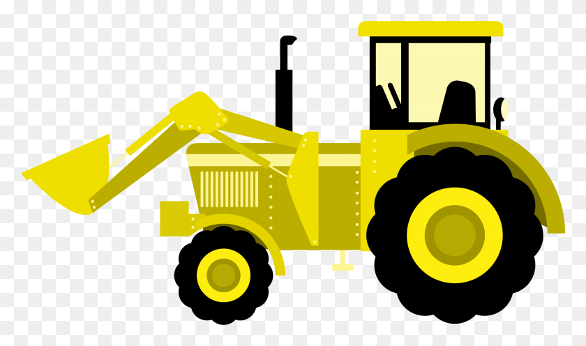 2400x1342 Clipart - Tractor Clipart
