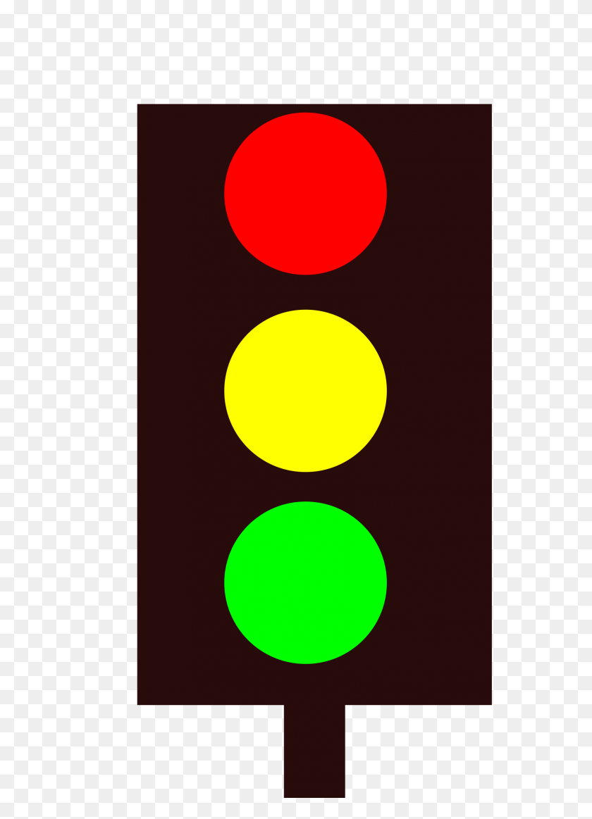 1697x2400 Clipart - Traffic Light Clipart