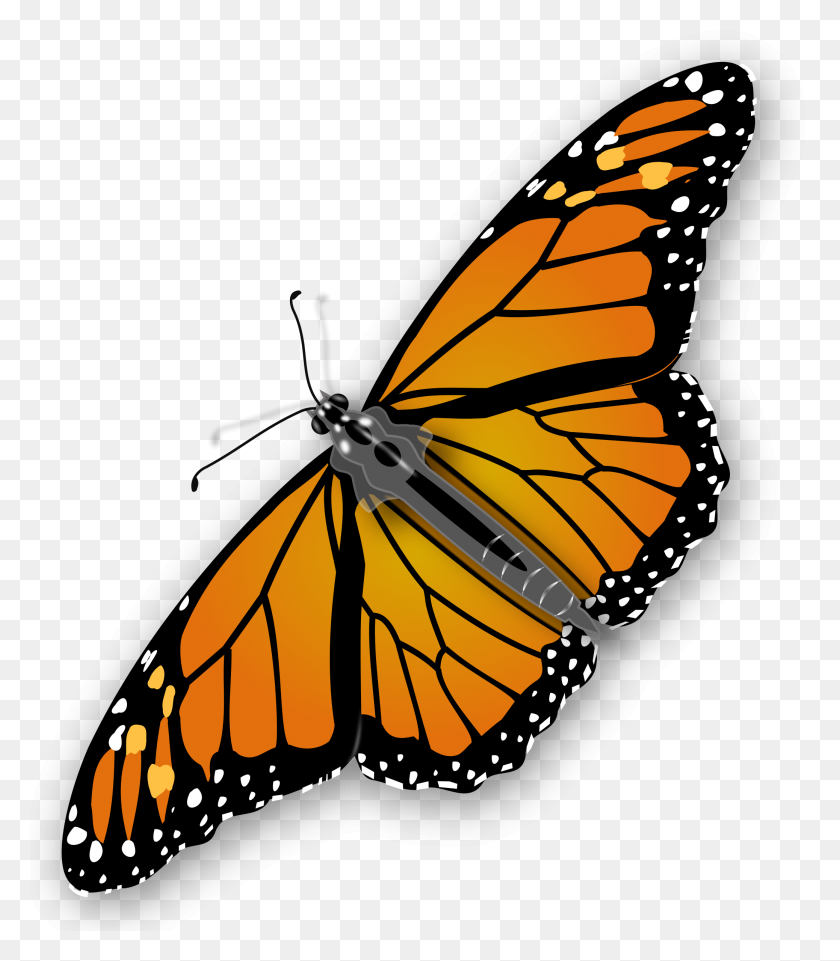 2076x2400 Clipart - Transparent Butterfly Clipart