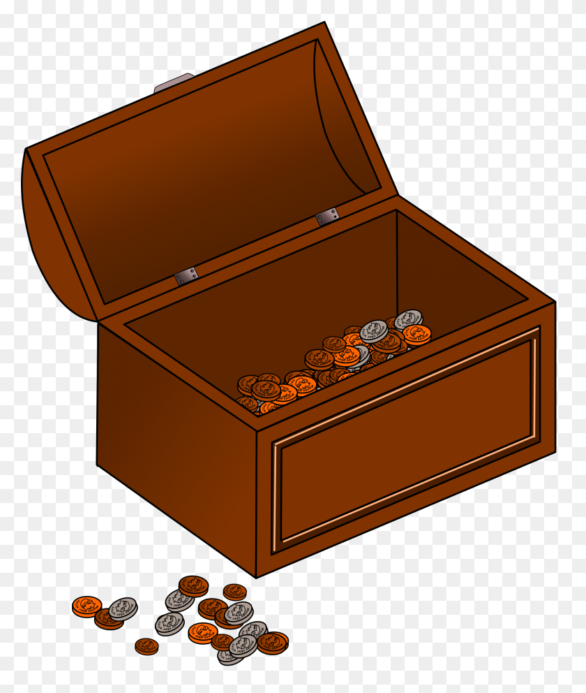 2008x2400 Clipart - Treasure Chest PNG