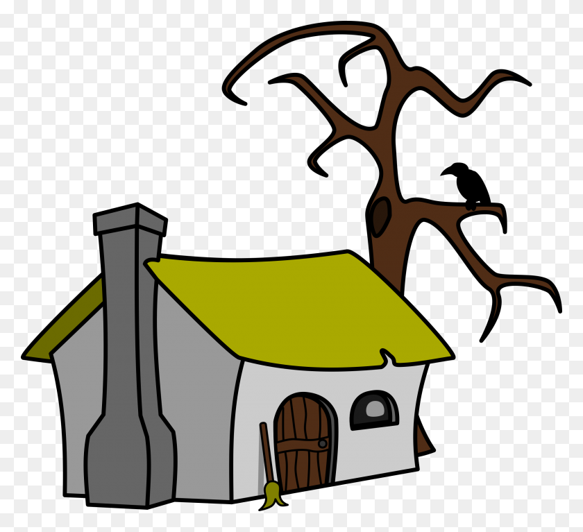 2400x2178 Clipart - Tree House Clipart