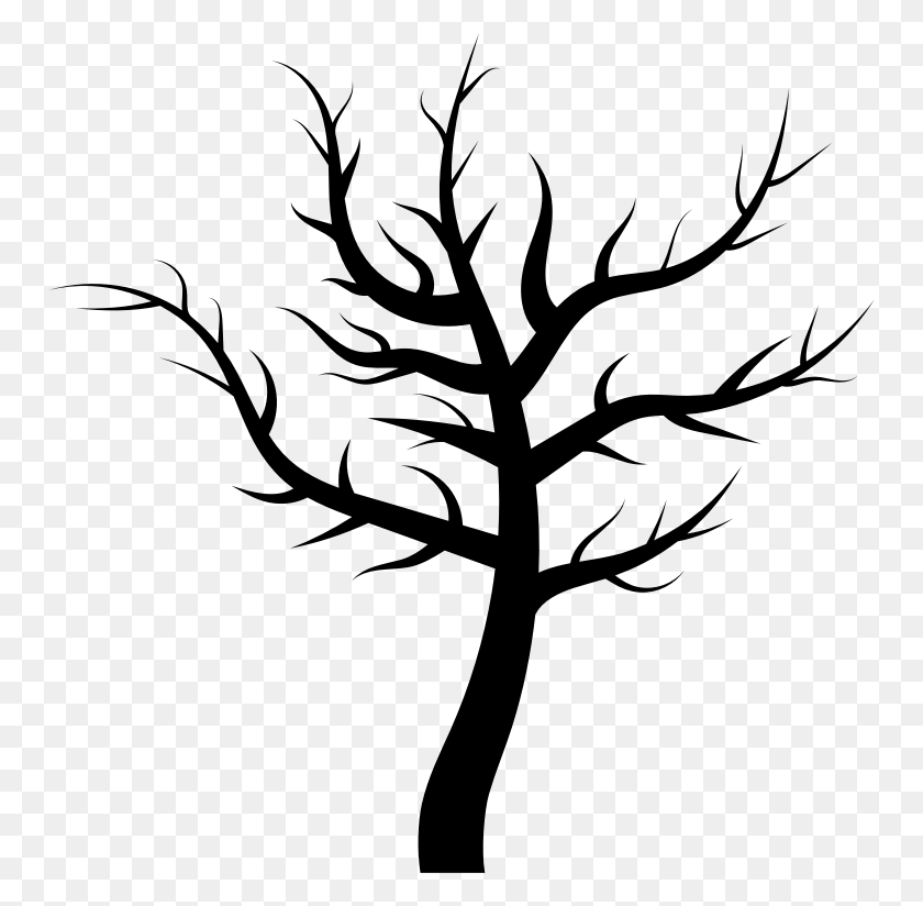 752x764 Clipart - Tree Silhouette PNG