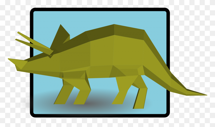 2400x1339 Clipart - Triceratops Clipart