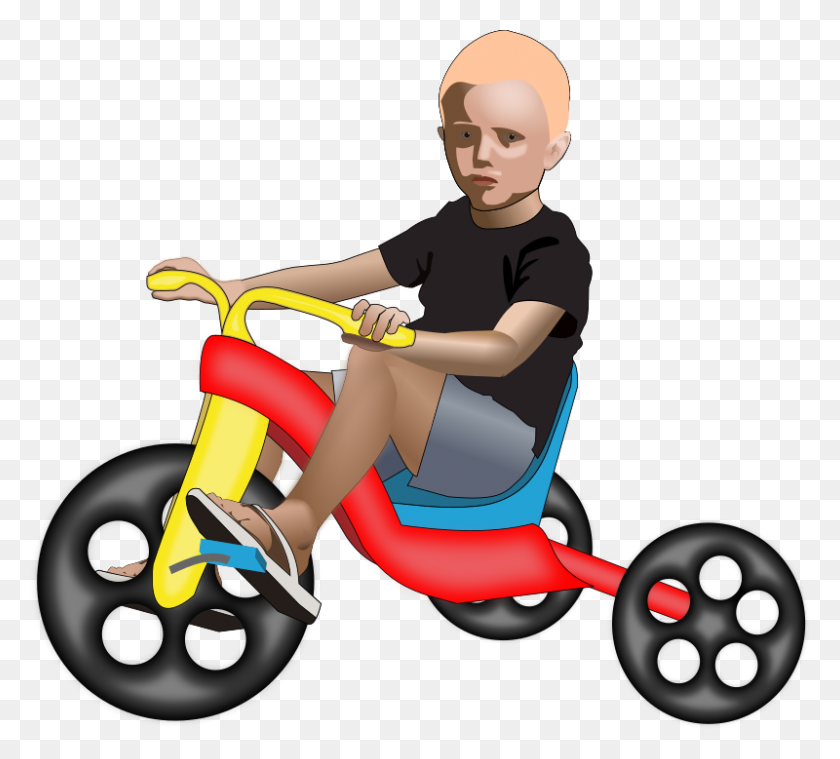 800x717 Clipart - Tricycle Clipart