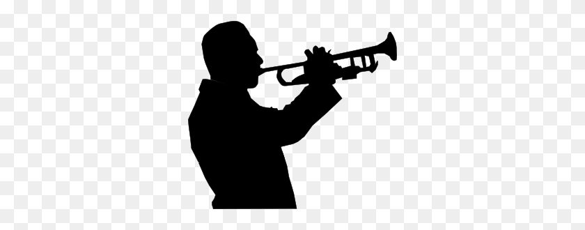 300x270 Clipart - Trumpet Player Clipart