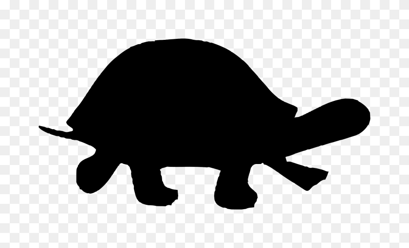 2400x1388 Clipart - Turtle Silhouette Clip Art
