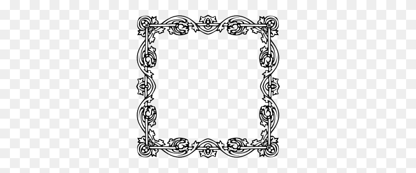290x290 Clipart - Victorian Frame PNG