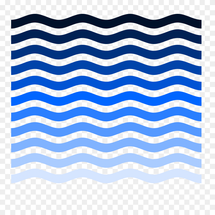 2400x2400 Clipart - Water Waves Clipart