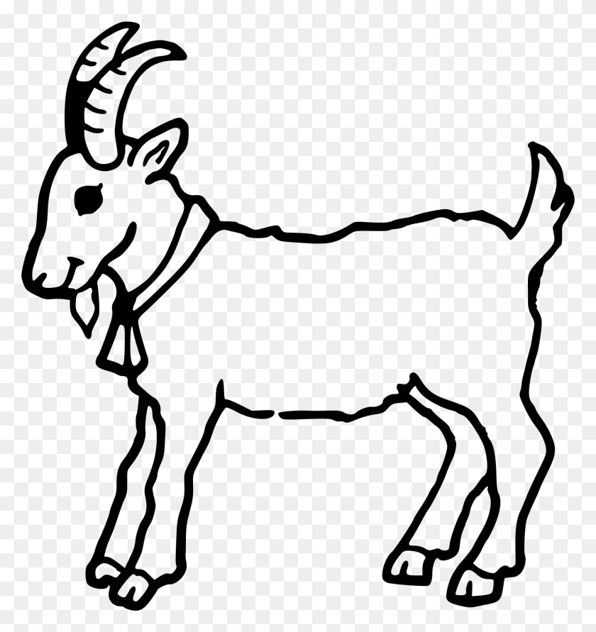 1489x1587 Clipart - White Goat Clipart