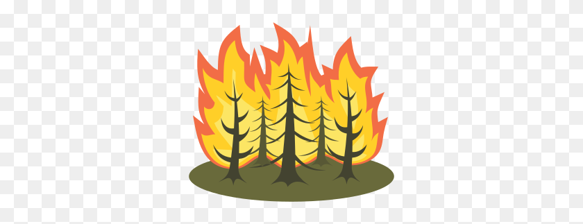300x263 Clipart - Wildfire Clipart