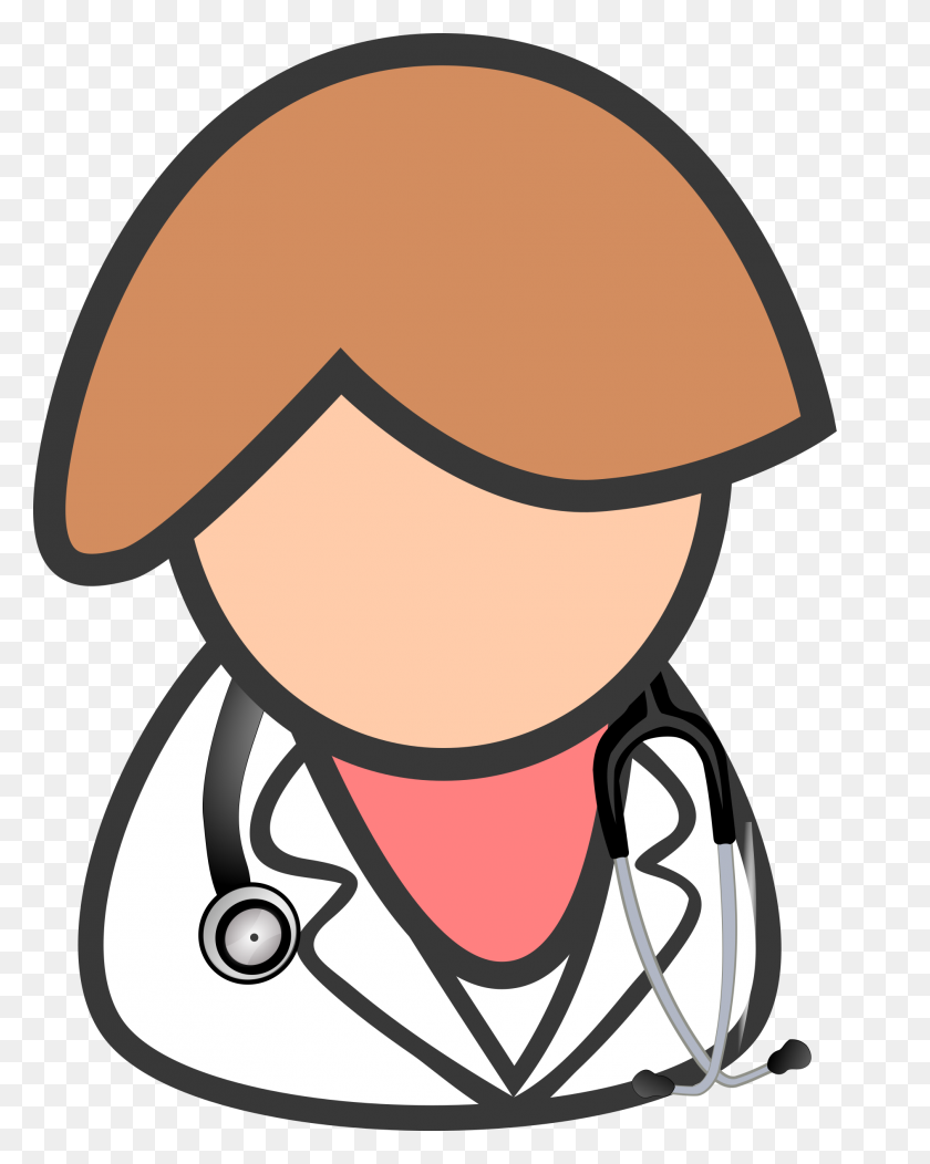 1886x2400 Clipart - Woman Doctor Clipart