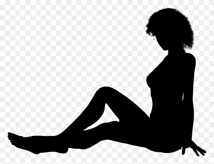 2400x1798 Clipart - Woman Sitting PNG