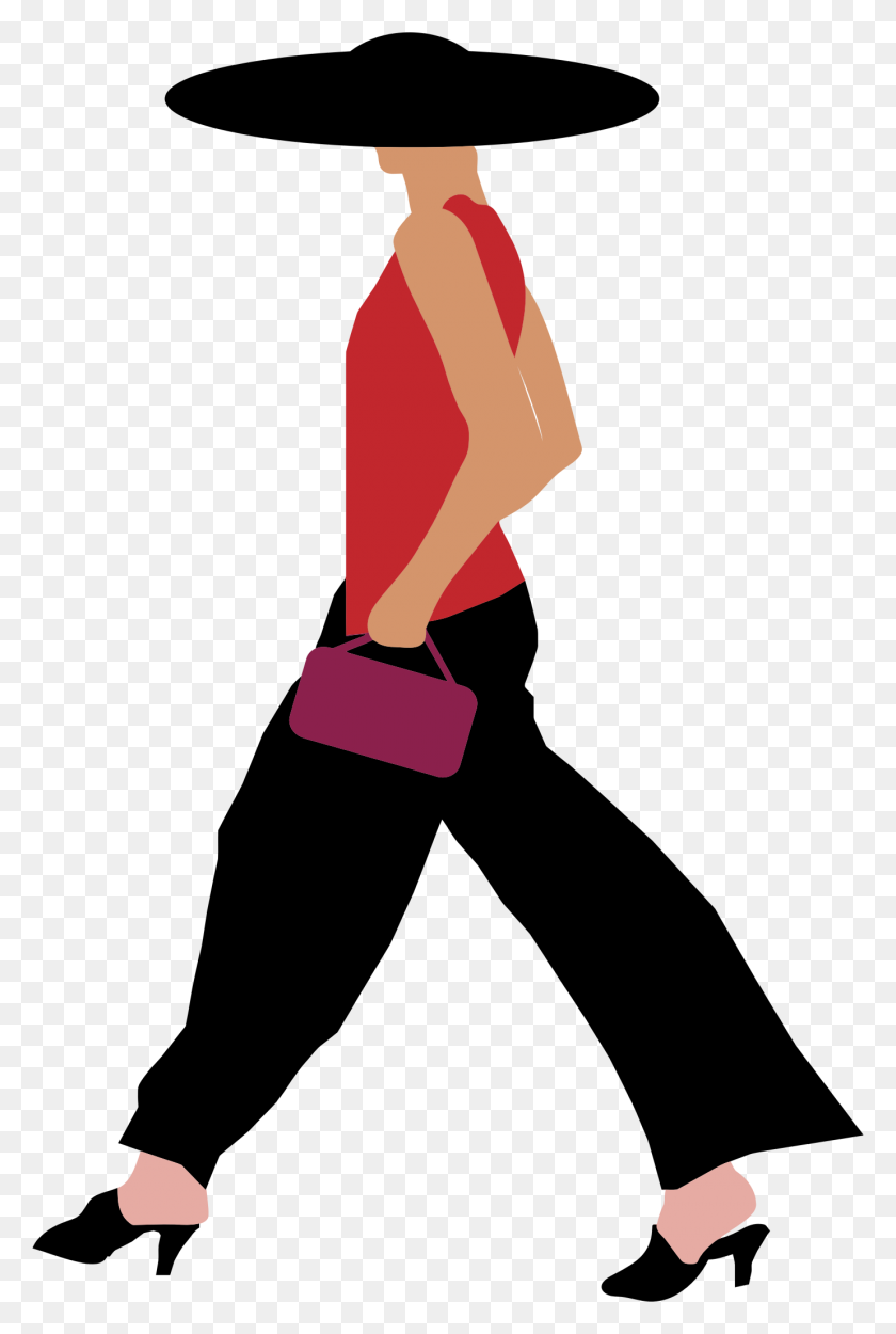 1380x2106 Clipart - Mujer Caminando Clipart