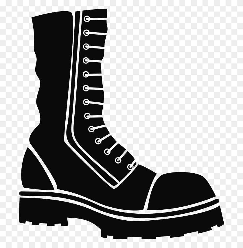 712x800 Clipart - Work Boots Clipart