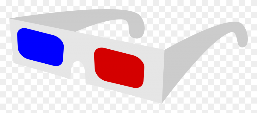 2400x957 Clipart - Imágenes Prediseñadas De Gafas 3D