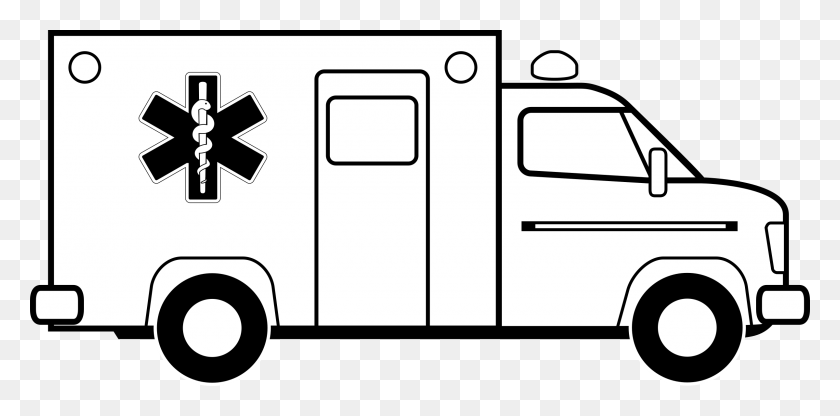 2400x1096 Clipart - Ambulance Clipart