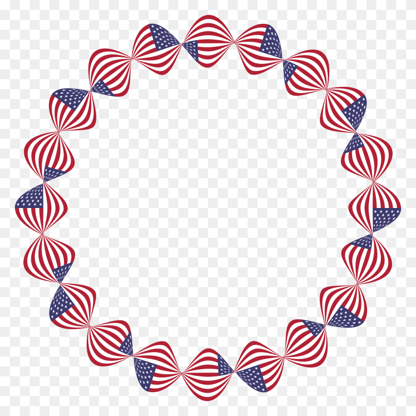 2342x2342 Clipart - American Flag Border Clip Art
