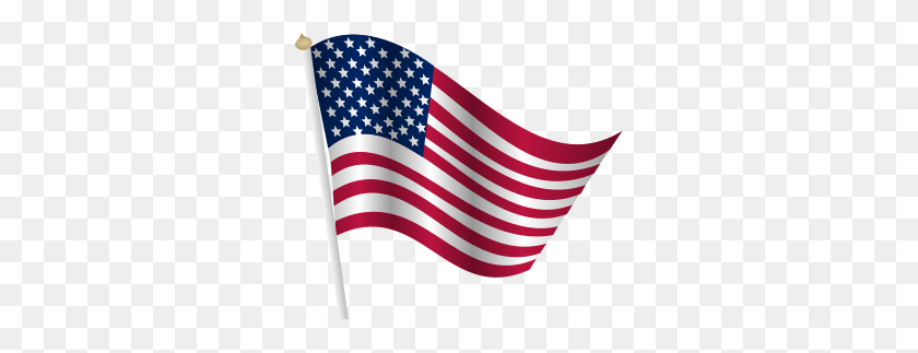 300x263 Clipart - Bandera Americana Clipart