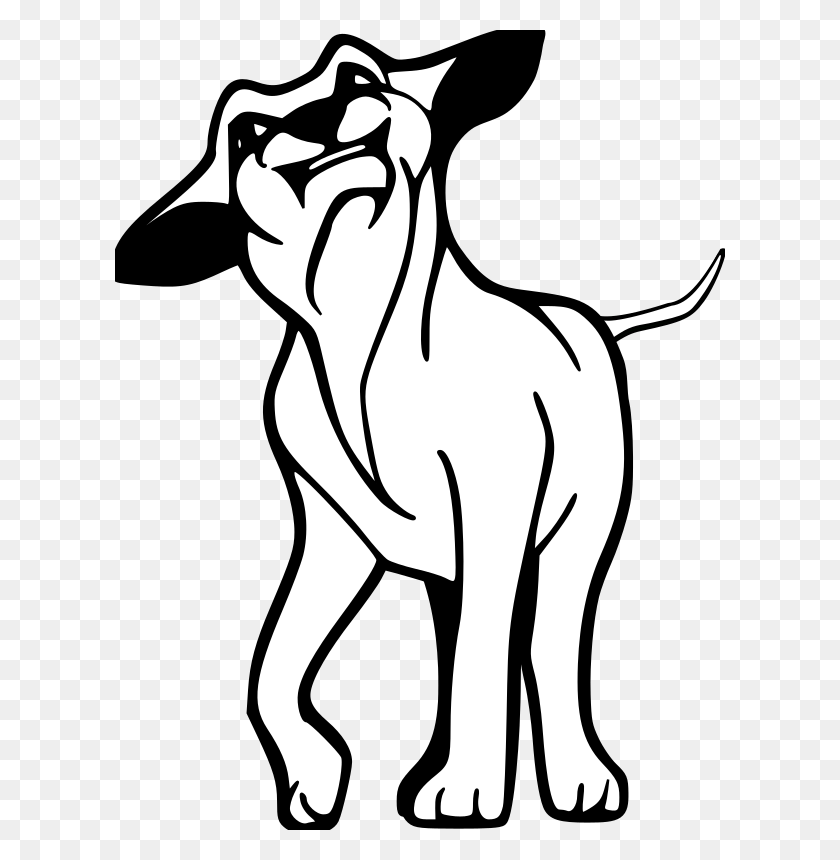 610x800 Clipart - Angry Dog Clipart
