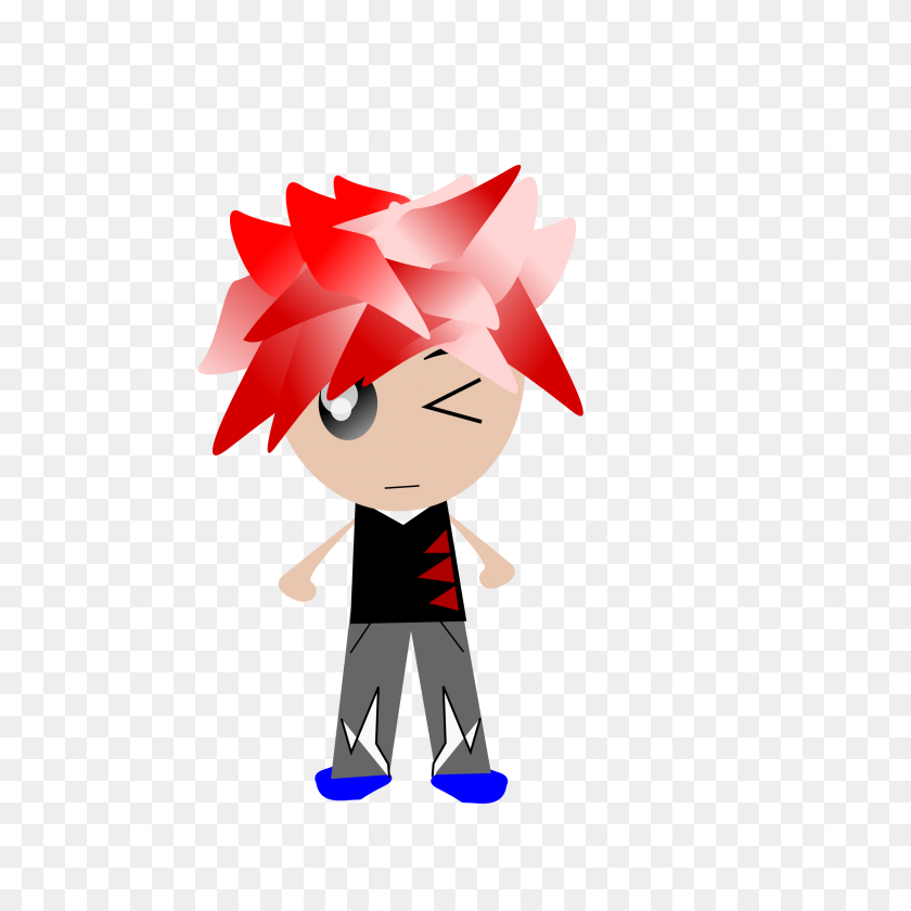 2400x2400 Clipart - Anime Guy PNG