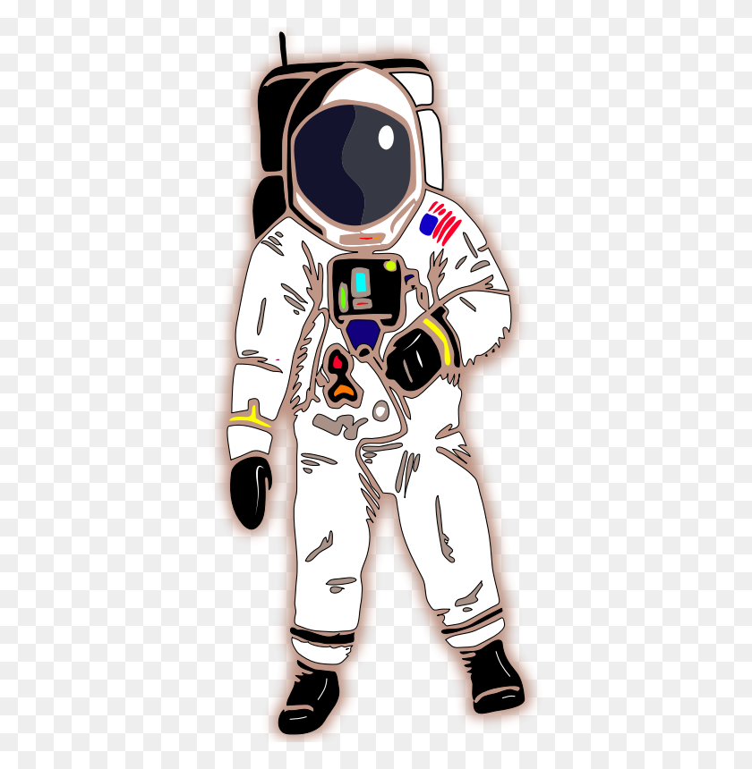 375x800 Clipart - Astronauta Png