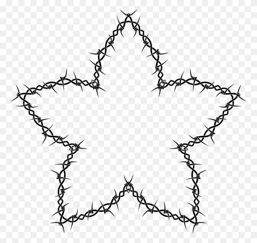 774x736 Clipart - Barbed Wire Fence PNG