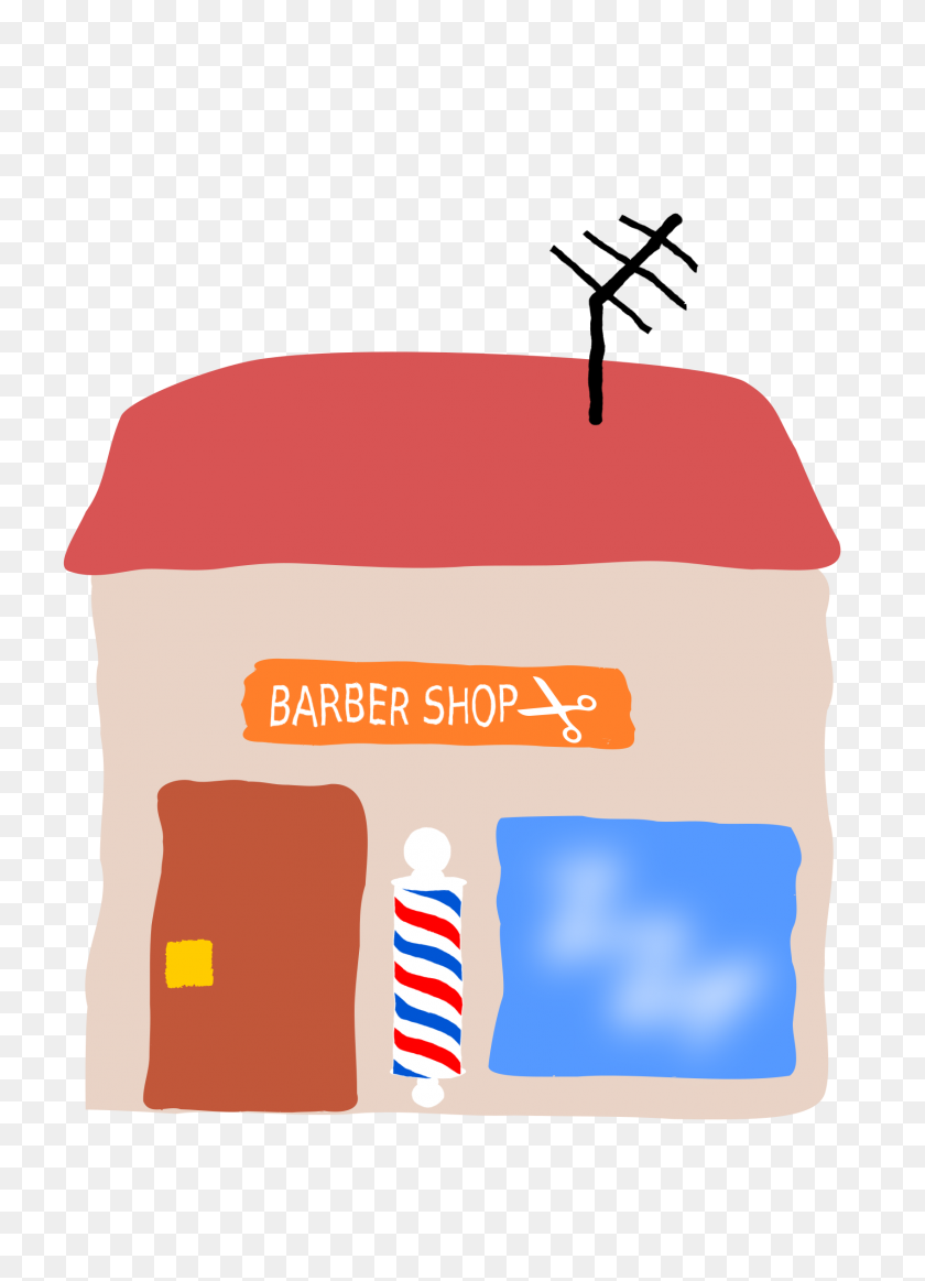 1697x2400 Clipart - Barber Shop Clipart