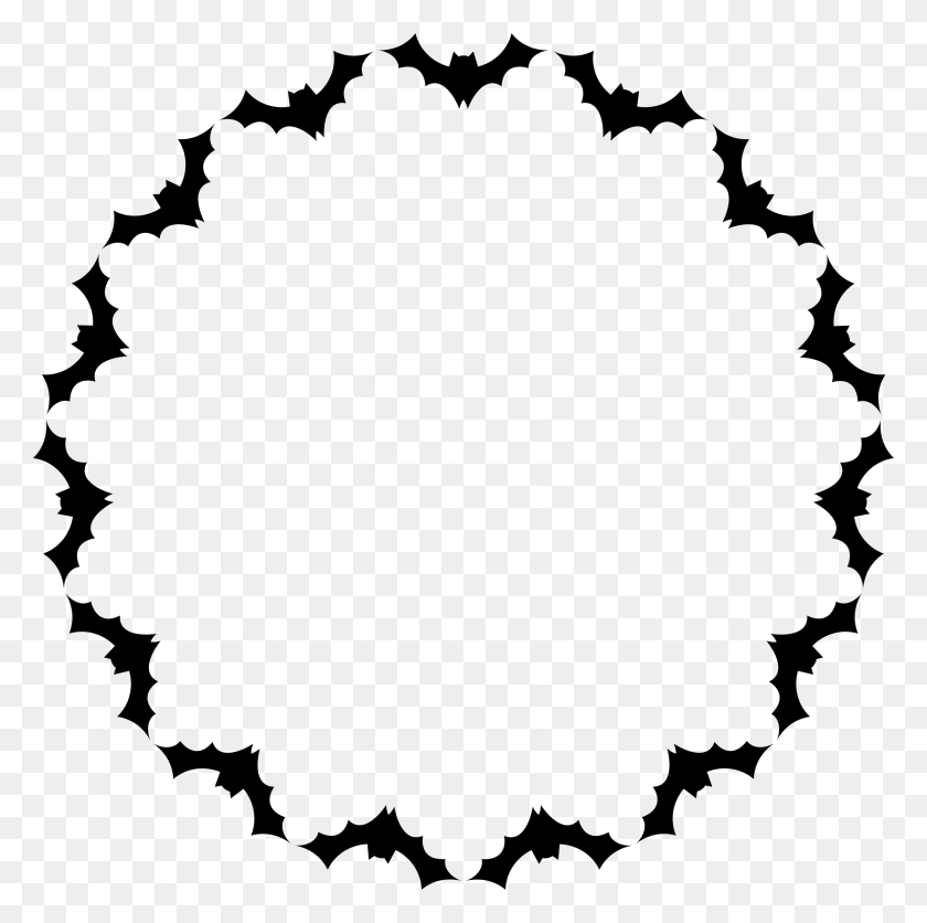 2354x2342 Clipart - Bat Silhouette Clip Art