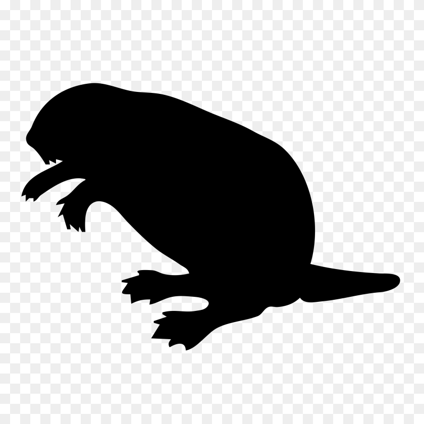 2400x2400 Clipart - Beaver Clipart Black And White
