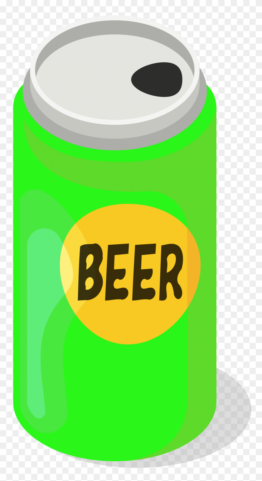 1262x2400 Clipart - Beer Can Clipart