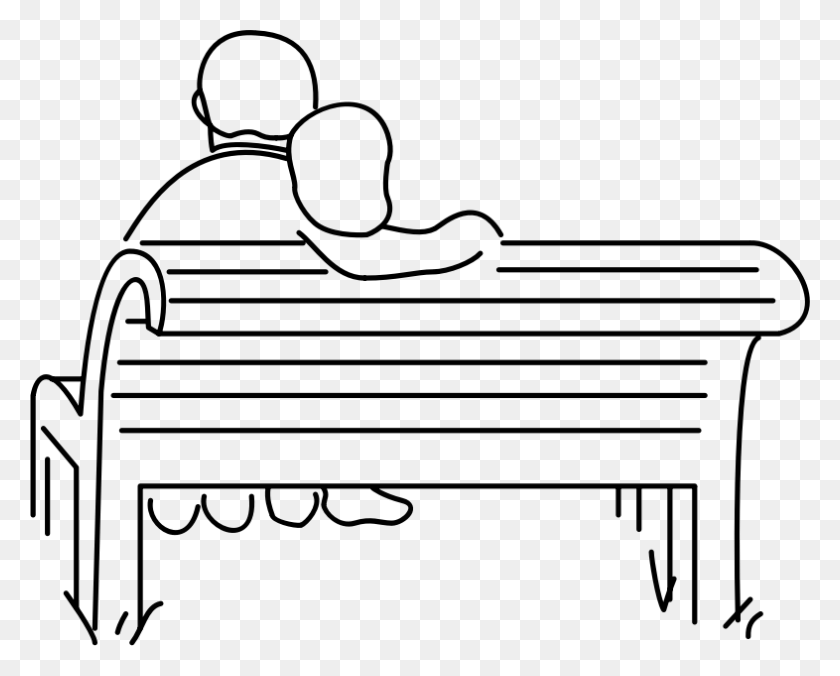 786x621 Clipart - Bench Clipart