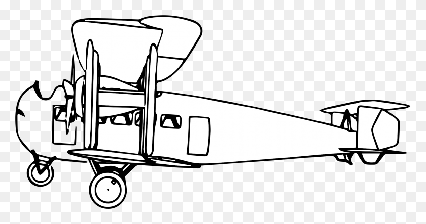 2248x1105 Clipart - Biplane PNG